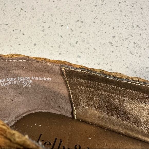 Kelly & Katie Ballet Flat Shoes Raffia Brown Burnt Orange Boho Size 9.5 - Picture 6 of 12